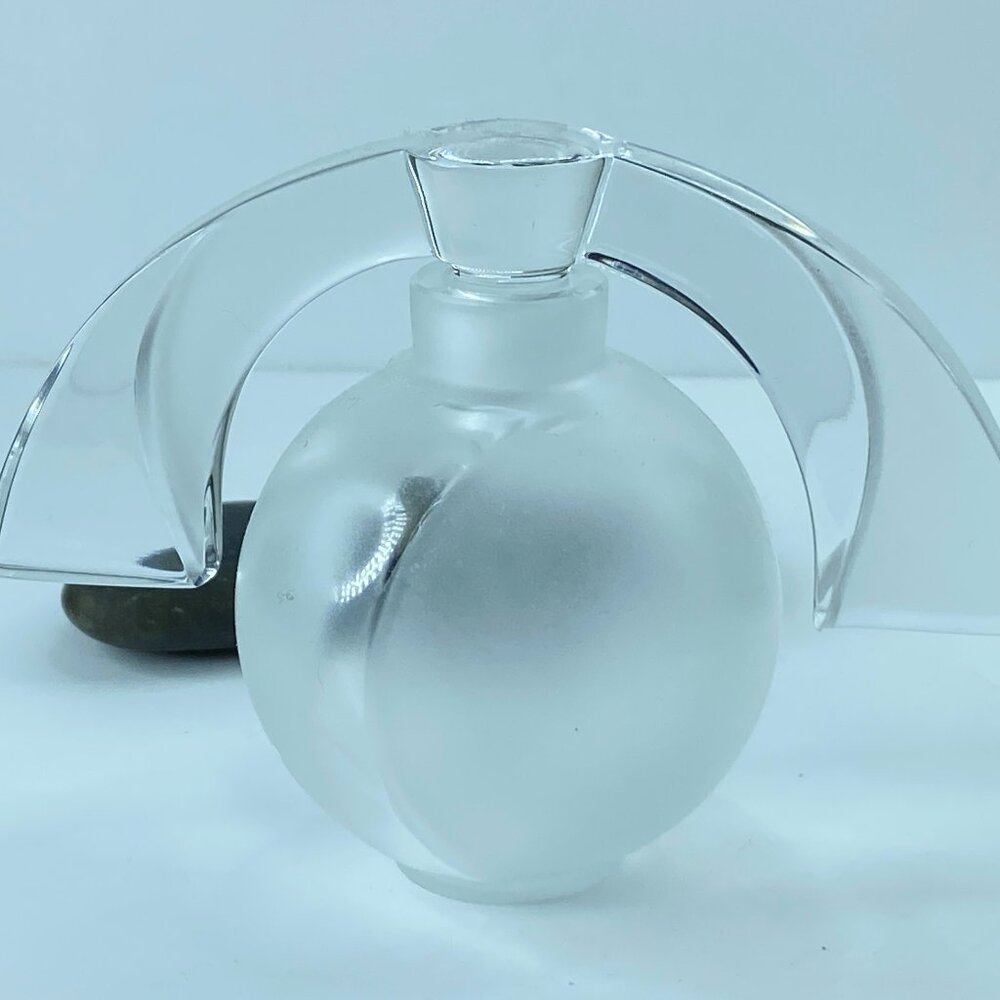 A003 Lalique Eclipse Lalique of America Perfume bottle wStopper Ltd Ed 3"x4.25"